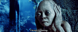 i'm not listening